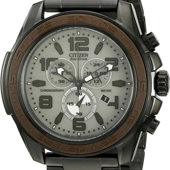Citizen BRT Chronograph Charcoal Dial Men's Watch AT2278-58H